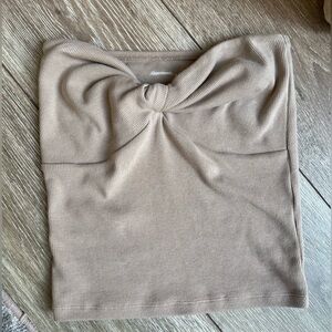 ABERCROMBIE AND FITCH TAN TUBE TOP